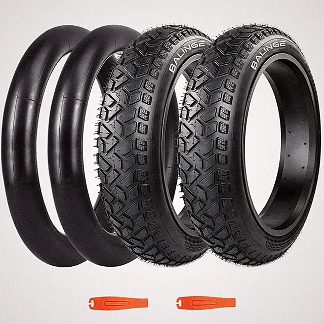 2 Pack with Tube Fat Tire for Ebike Mountain Bike Heavy Duty High-Performance...