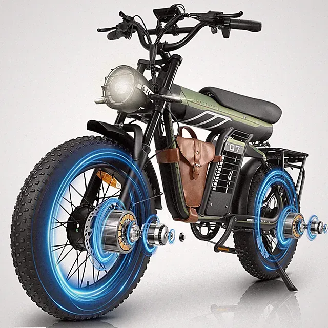 20in Electric Bike 2500W Motor 35MPH for Adult 52V 29AH Off road Mountain Ebike
