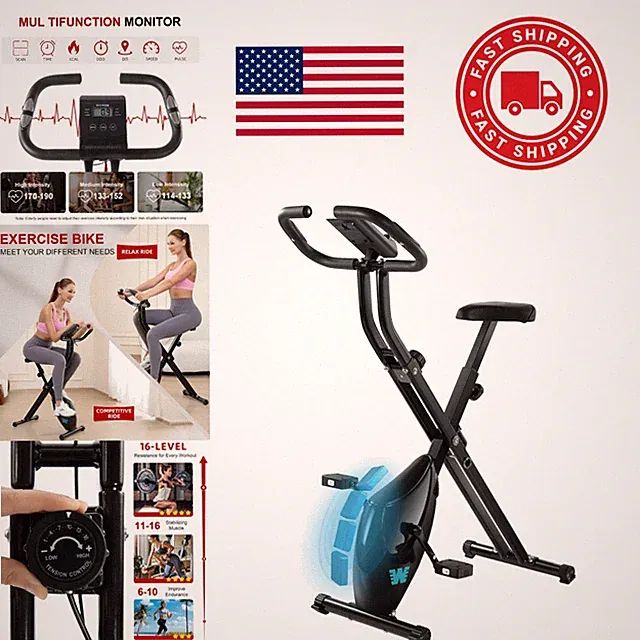 5 in 1 Exercise Bike with Adjustable Seat and High Weight Capacity for Seniors