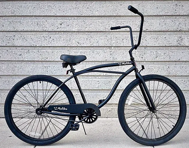 Black 29" Steel Men's Beach Cruiser Bike Single Speed Coaster Brake 12G Spokes